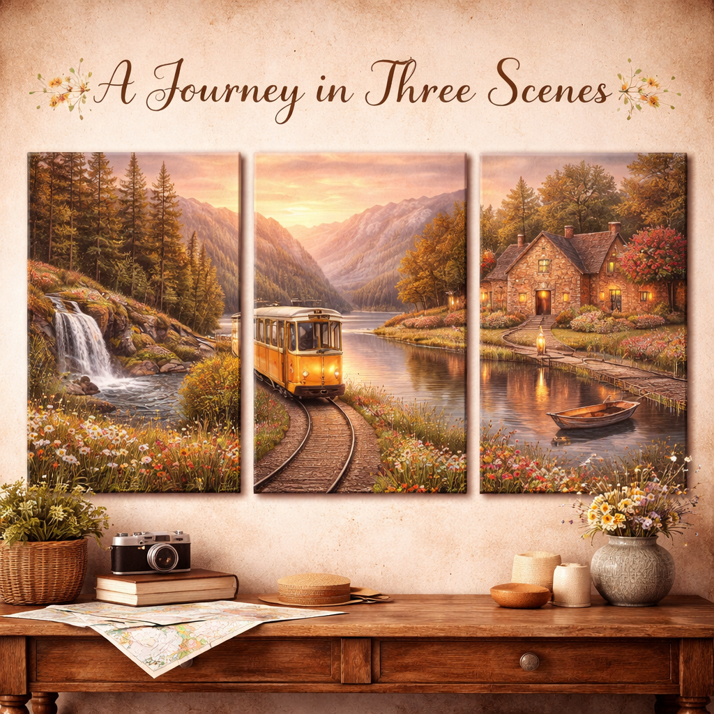 Timeless Triple Frame Painting