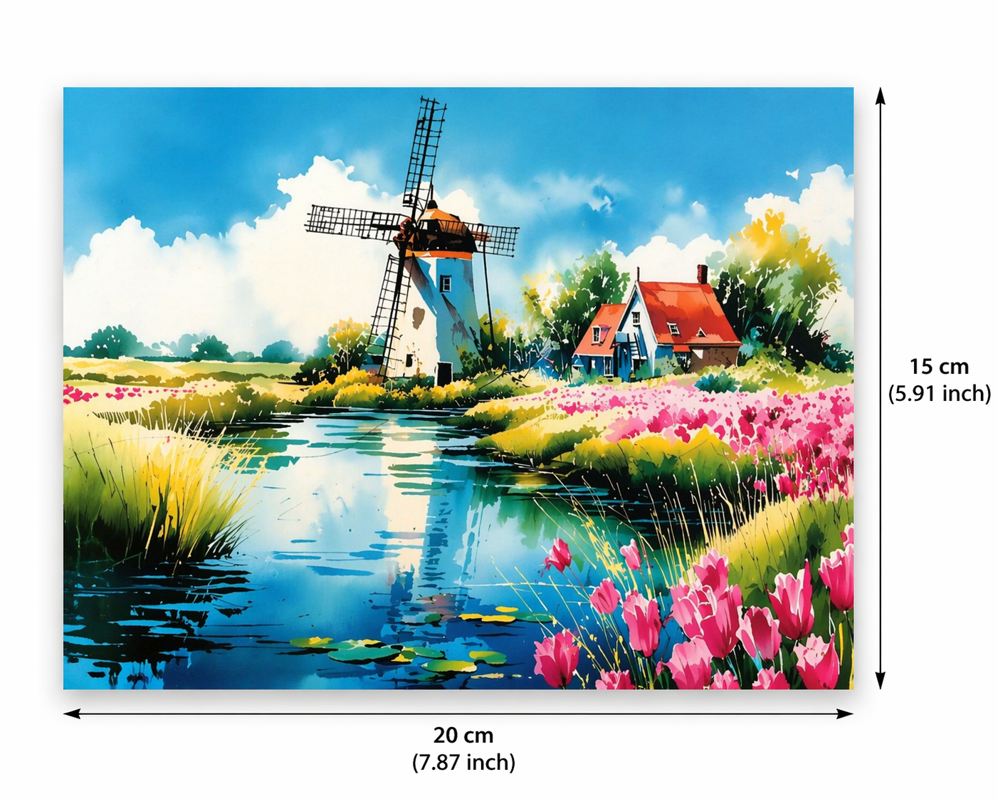 Elena Beneath the Windmill Sky
