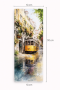 Sunlit Tram in Bloom